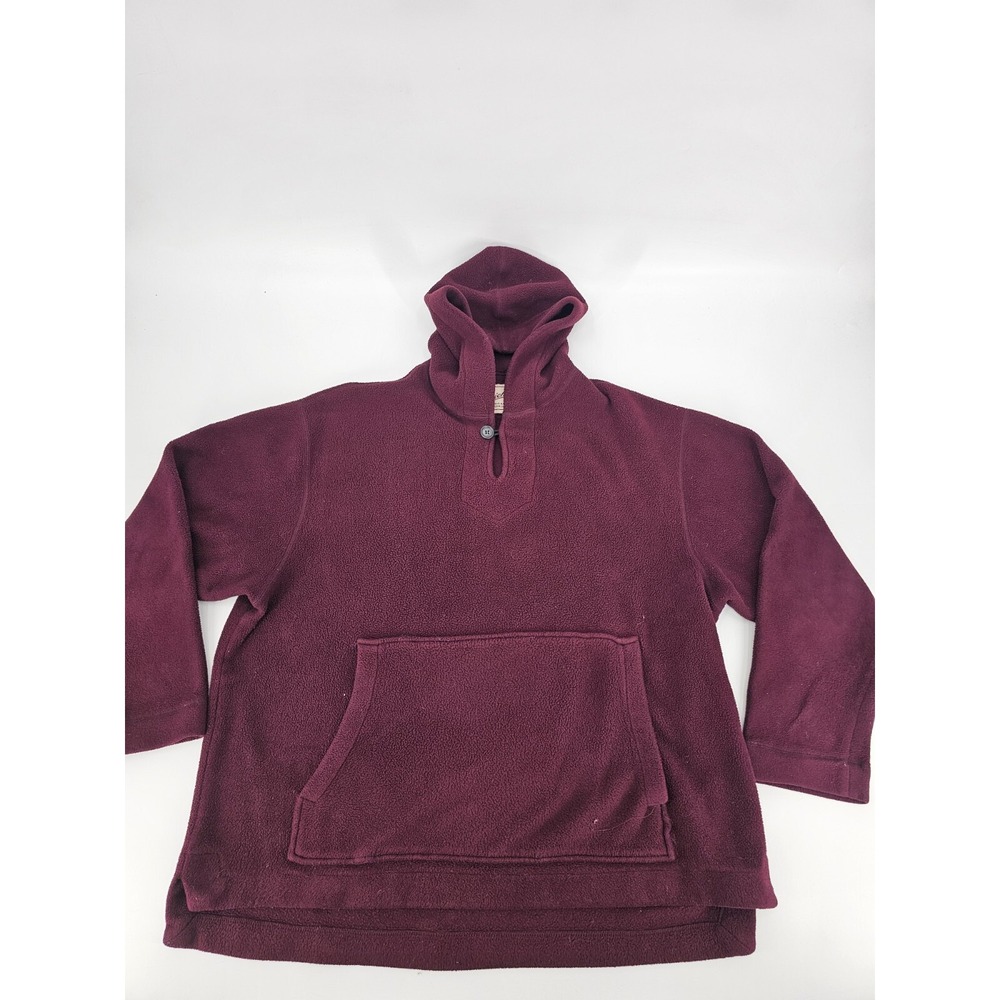 Vintage Woolrich Men's Large Burgundy Hoodie Made In‎ USA